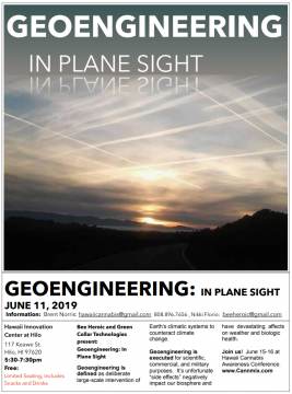 In Plane Sight - a Bee Heroic Presentation on Geoengineering and 5G in the Islands 