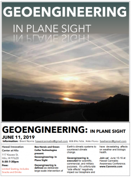 In Plane Sight - a Bee Heroic Presentation on Geoengineering and 5G in the Islands